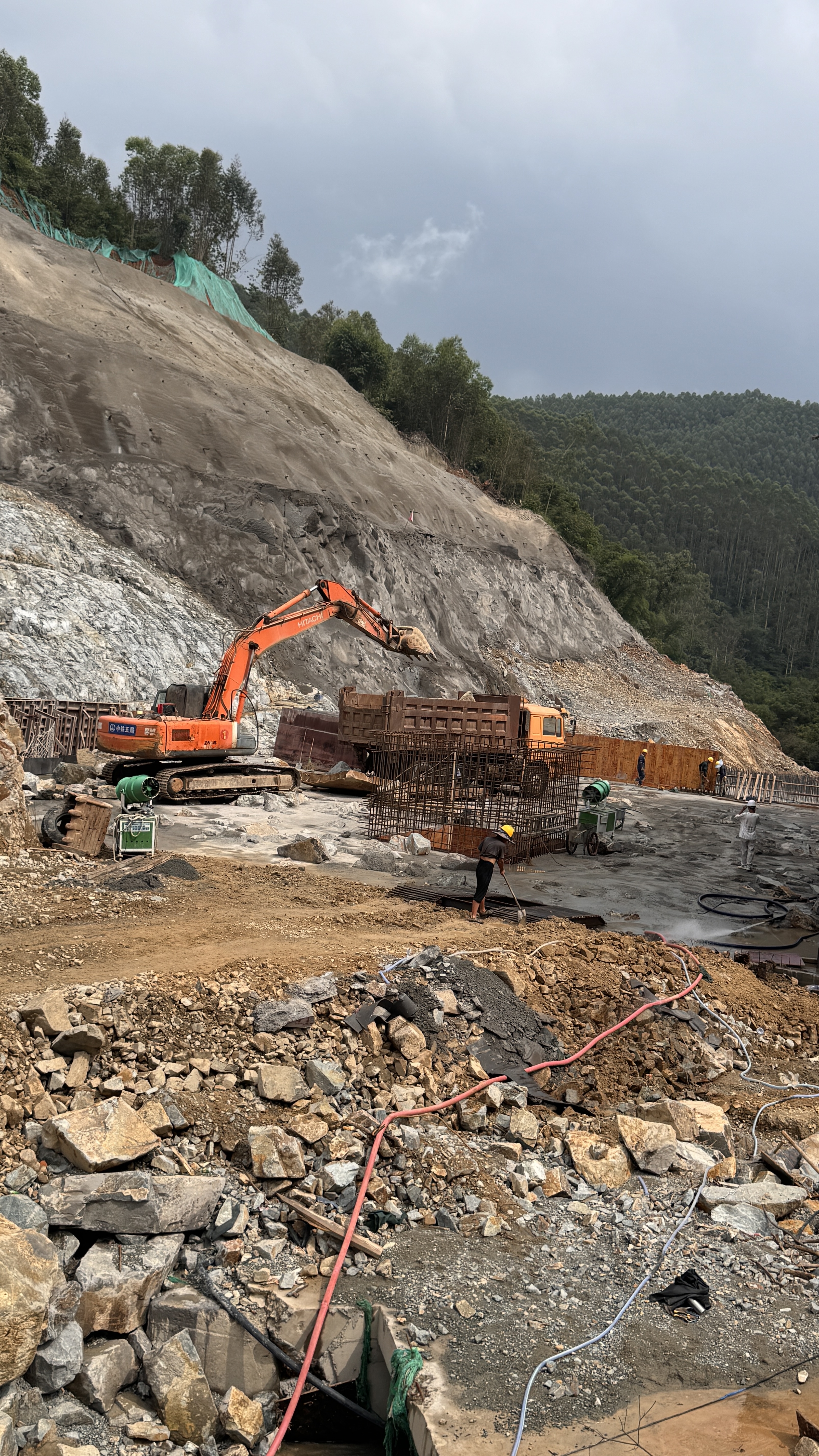RFC dam excavation