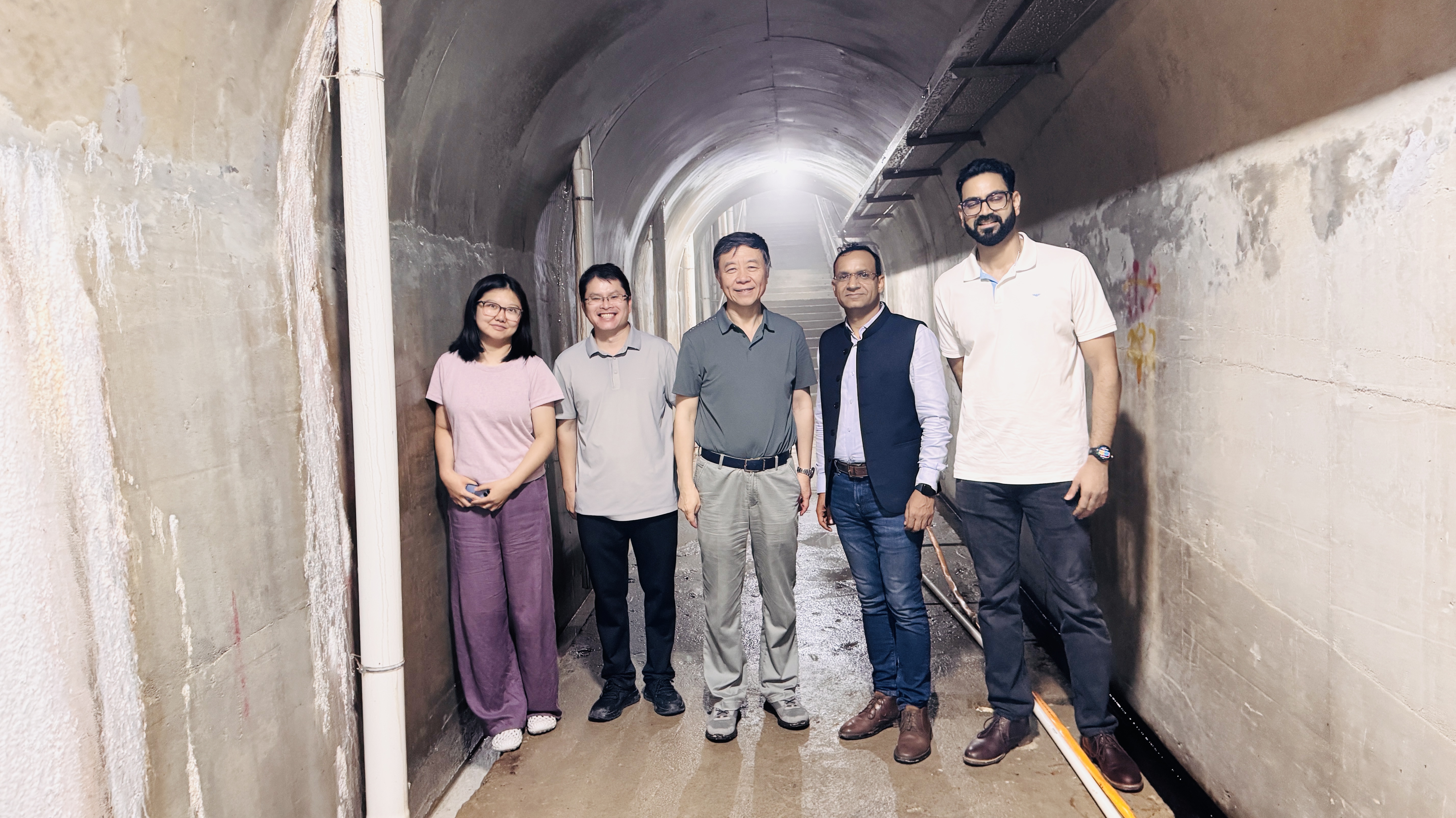 Inside inspection tunnel